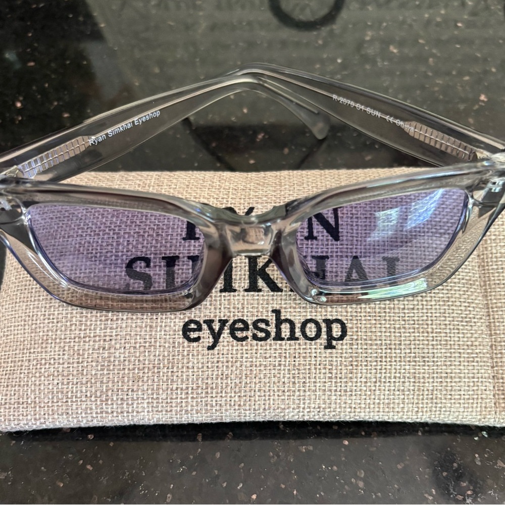 Ryan Simkhai Eyewear Clear Polarized Sunglasses Never worn :)